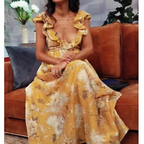 H&M Ruffled Yellow Dress - Picture 8 of 8